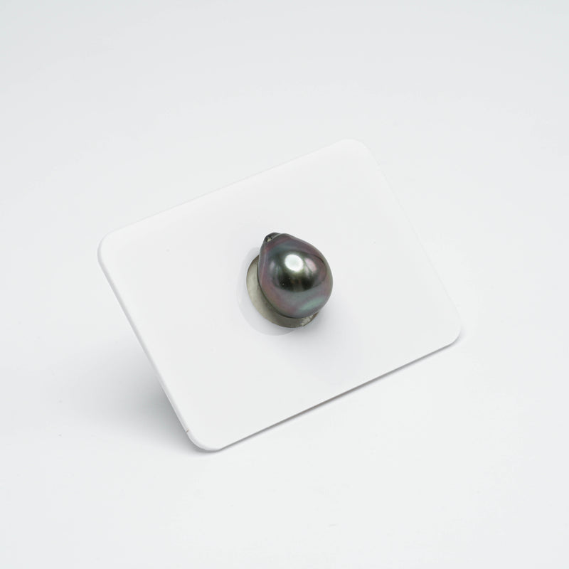 1pcs Purple Cherry Green 10.7mm - SB AAA Quality Tahitian Pearl Single LP695