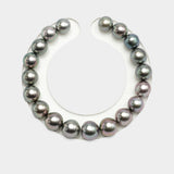 19pcs Cherry Mix 8-10mm - SR AAA Quality Tahitian Pearl Bracelet BR1664 A86