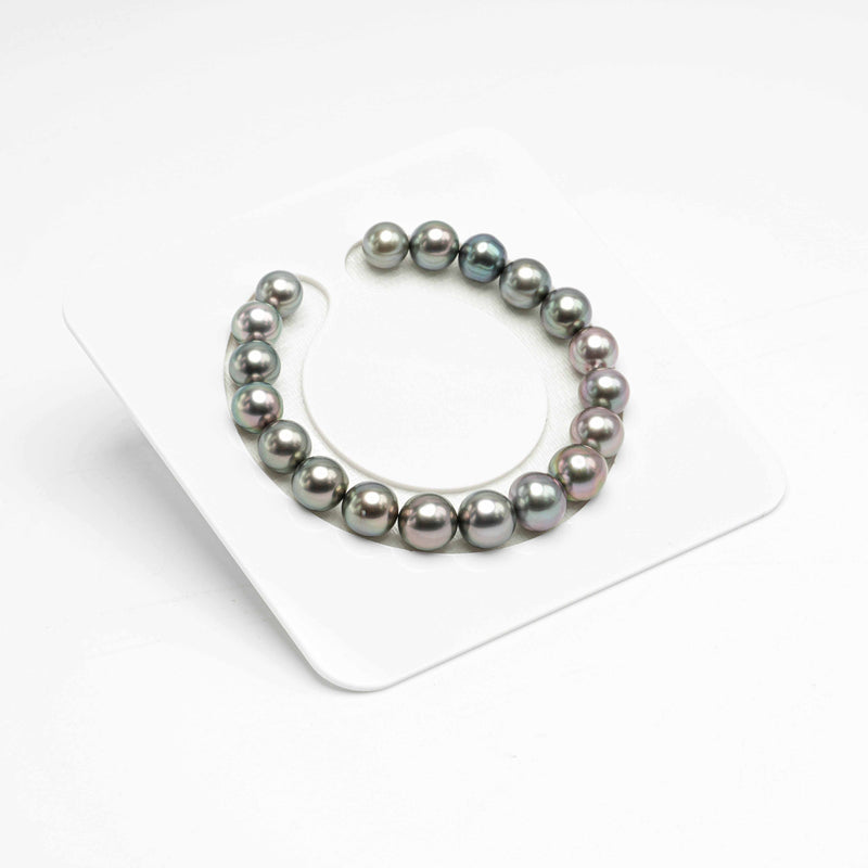 19pcs Cherry Mix 8-10mm - SR AAA Quality Tahitian Pearl Bracelet BR1664 A86