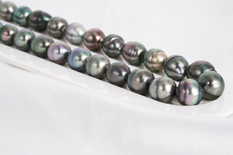 36pcs Multicolor 8-10mm - CL AAA Quality Tahitian Pearl Necklace NL710