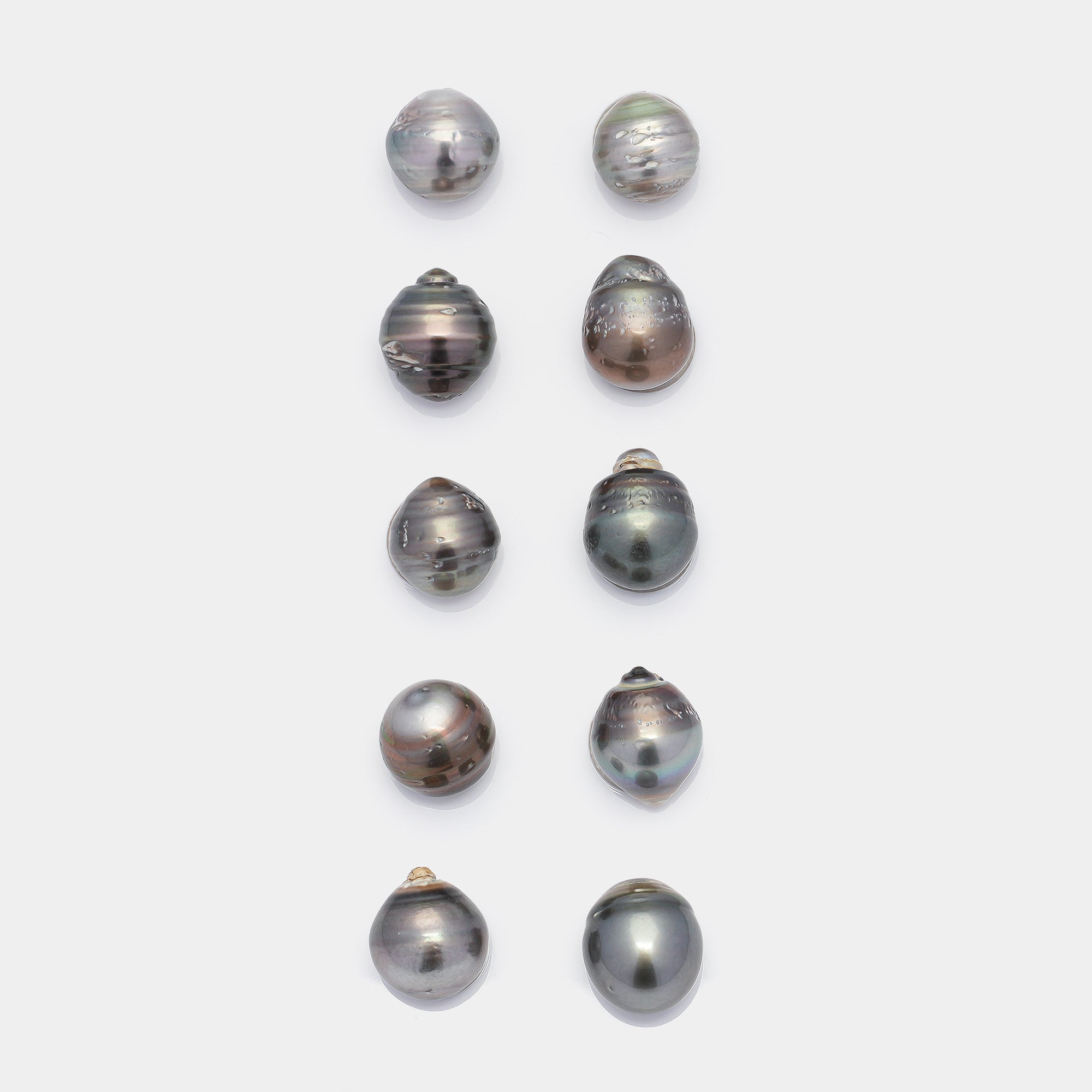 10pcs Mix 10.7-11.7mm - CL/SB A Quality Tahitian Pearl Pack LP1552