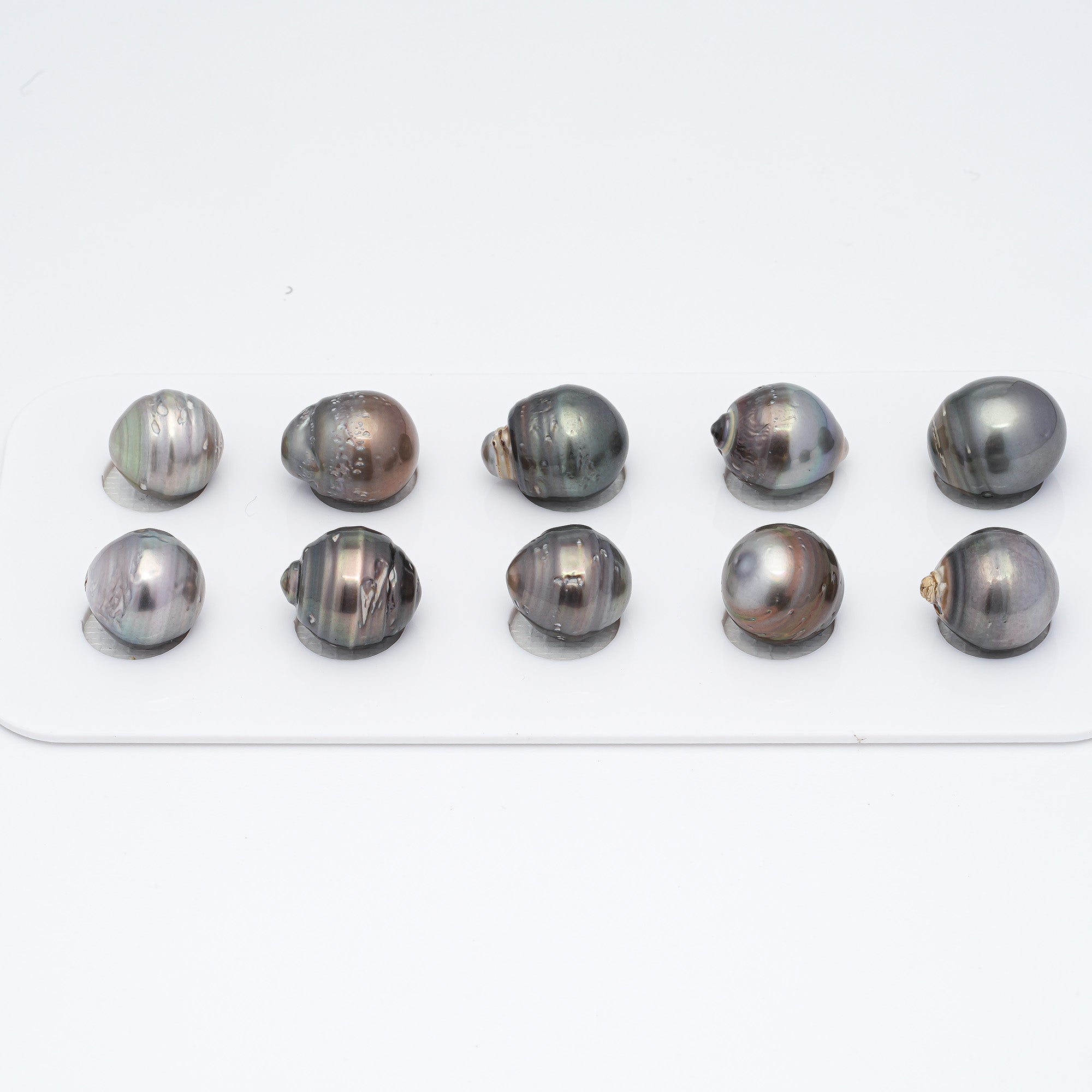 10pcs Mix 10.7-11.7mm - CL/SB A Quality Tahitian Pearl Pack LP1552