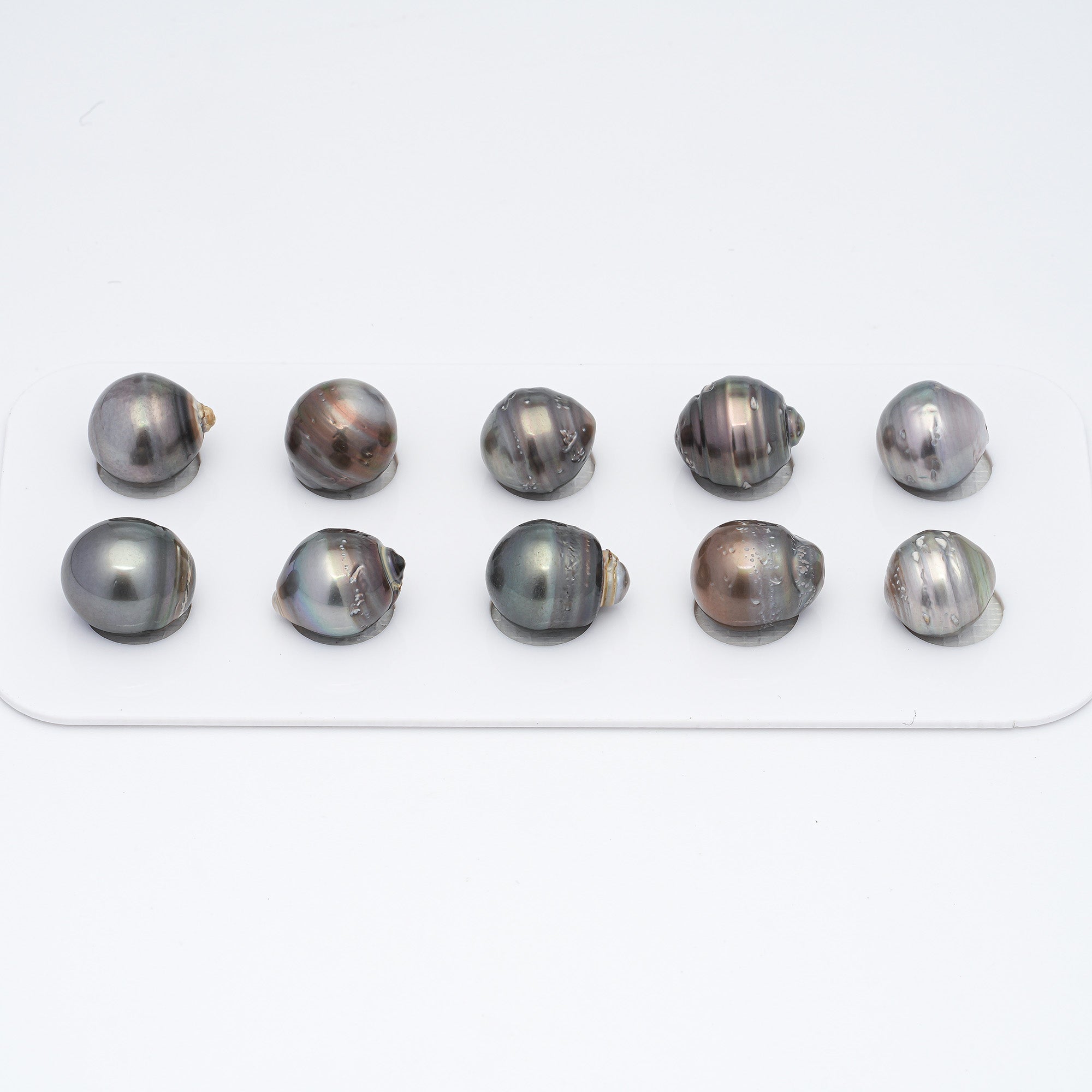 10pcs Mix 10.7-11.7mm - CL/SB A Quality Tahitian Pearl Pack LP1552