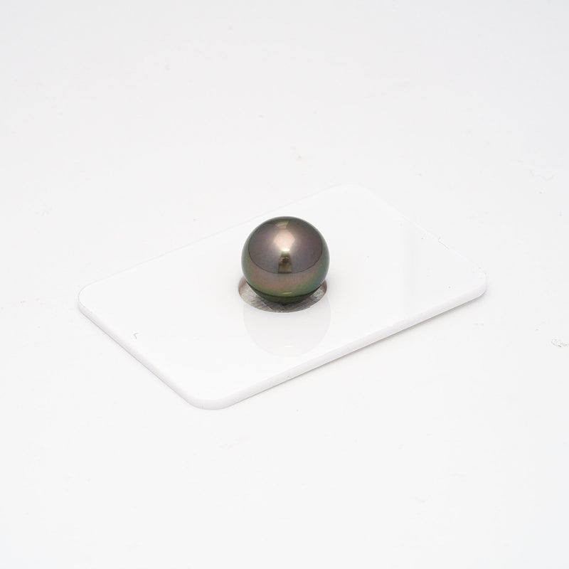 1pcs Green Brown 12.1mm - SR AAA/AA Quality Tahitian Pearl Single LP1561