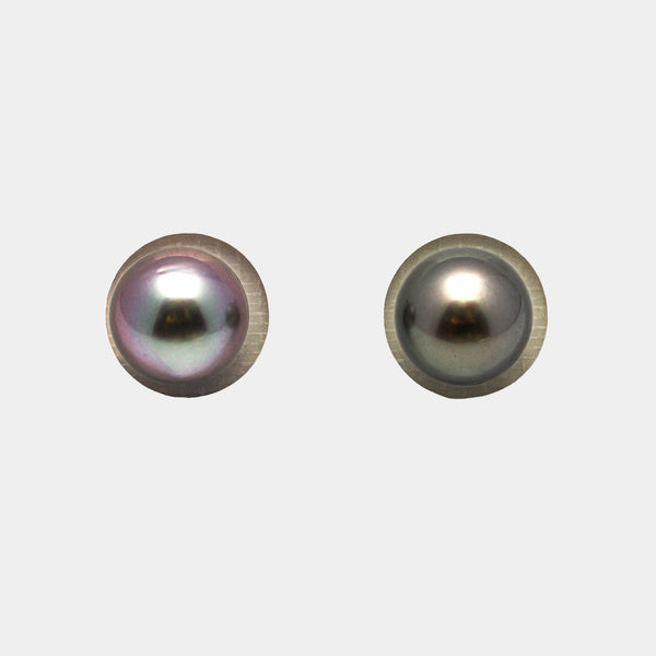 2pcs Multicolor 10.2-10.3mm - RSR AAA Quality Tahitian Pearl Pair ER1227 A86