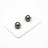 2pcs Purple 8.9-9.1mm - RSR AAA/AA Quality Tahitian Pearl Pair ER1193 A86