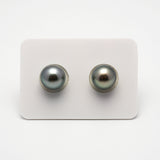 2pcs Multicolor 10.4-10.5mm - RSR AAA/AA Quality Tahitian Pearl Pair ER1214 A86