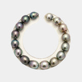 16pcs Green Mix 9-10mm - SB AAA Quality Tahitian Pearl Bracelet BR945