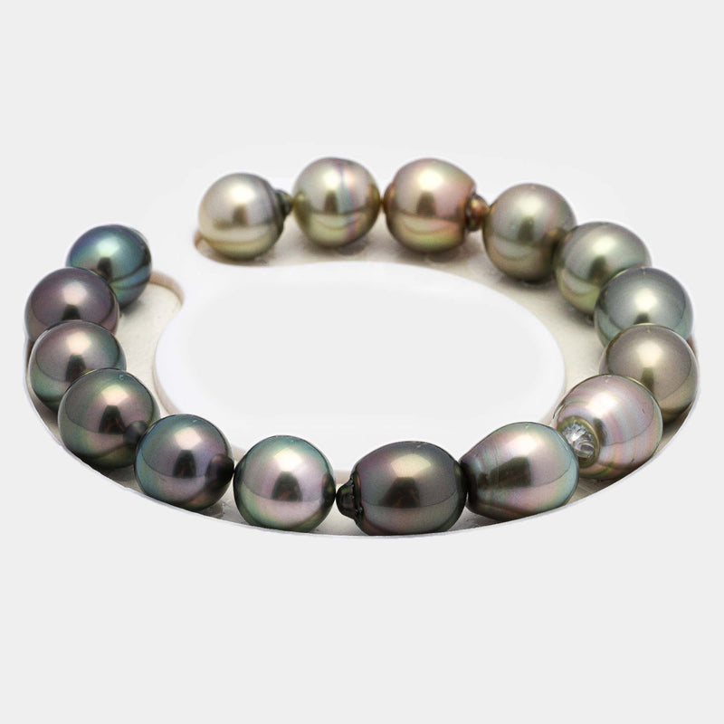 10mm 3-row White Keshi Freshwater Pearl Bracelet – Inspiring Pearls