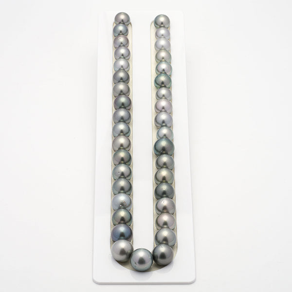 37pcs Light 10-13mm - RSR AA/AAA Quality Tahitian Pearl Necklace NL661