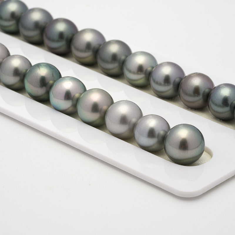 37pcs Light 10-13mm - RSR AA/AAA Quality Tahitian Pearl Necklace NL661