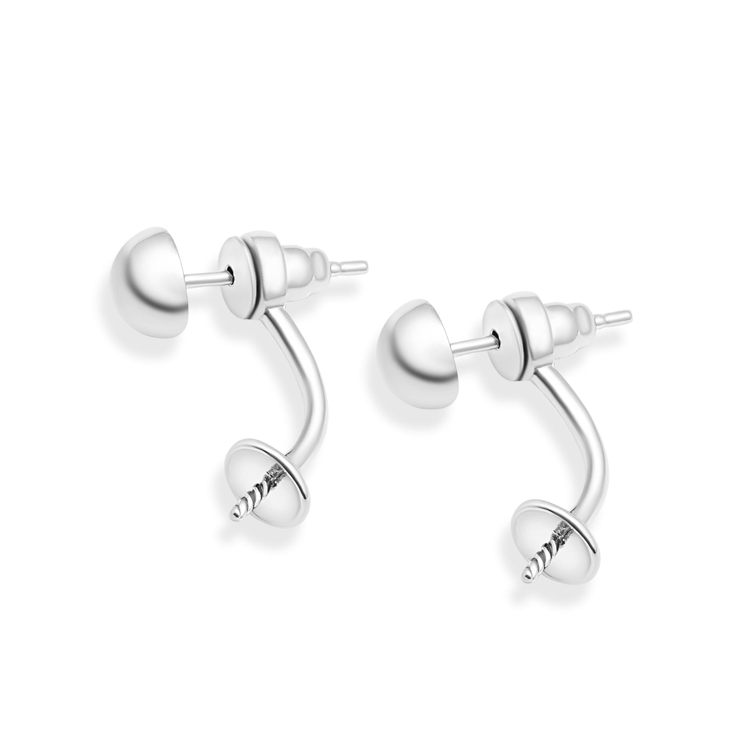 Dangle Earring Bails 925 Silver for Pearl SC10