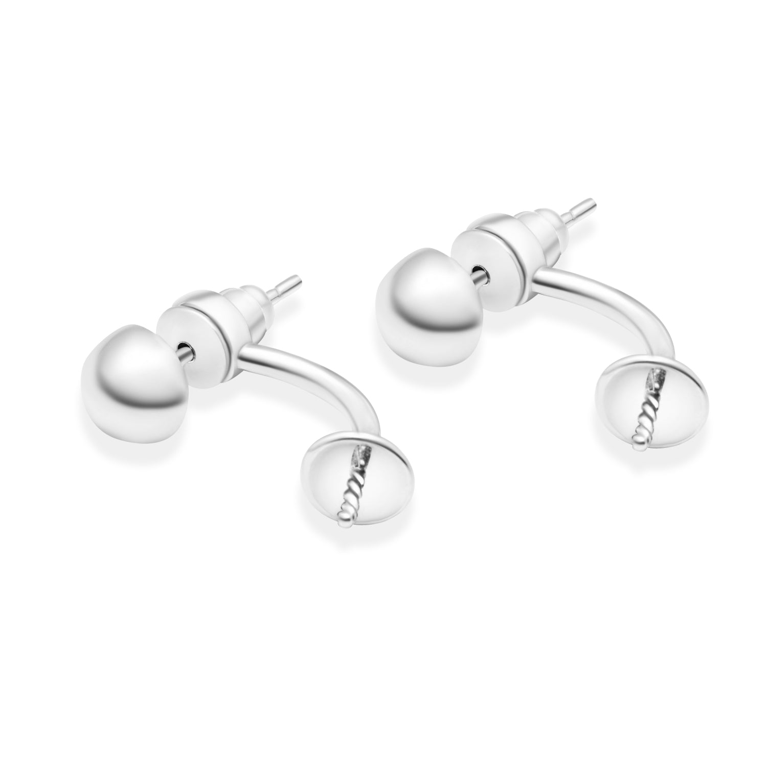 Dangle Earring Bails 925 Silver for Pearl SC10