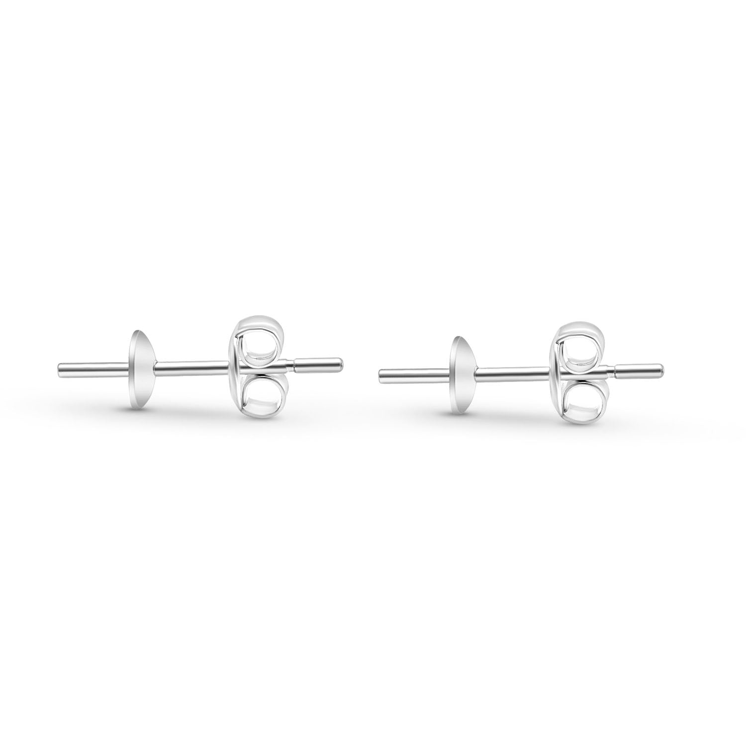 Stud Earring Bails 925 Silver for Pearl SC24/SC24G