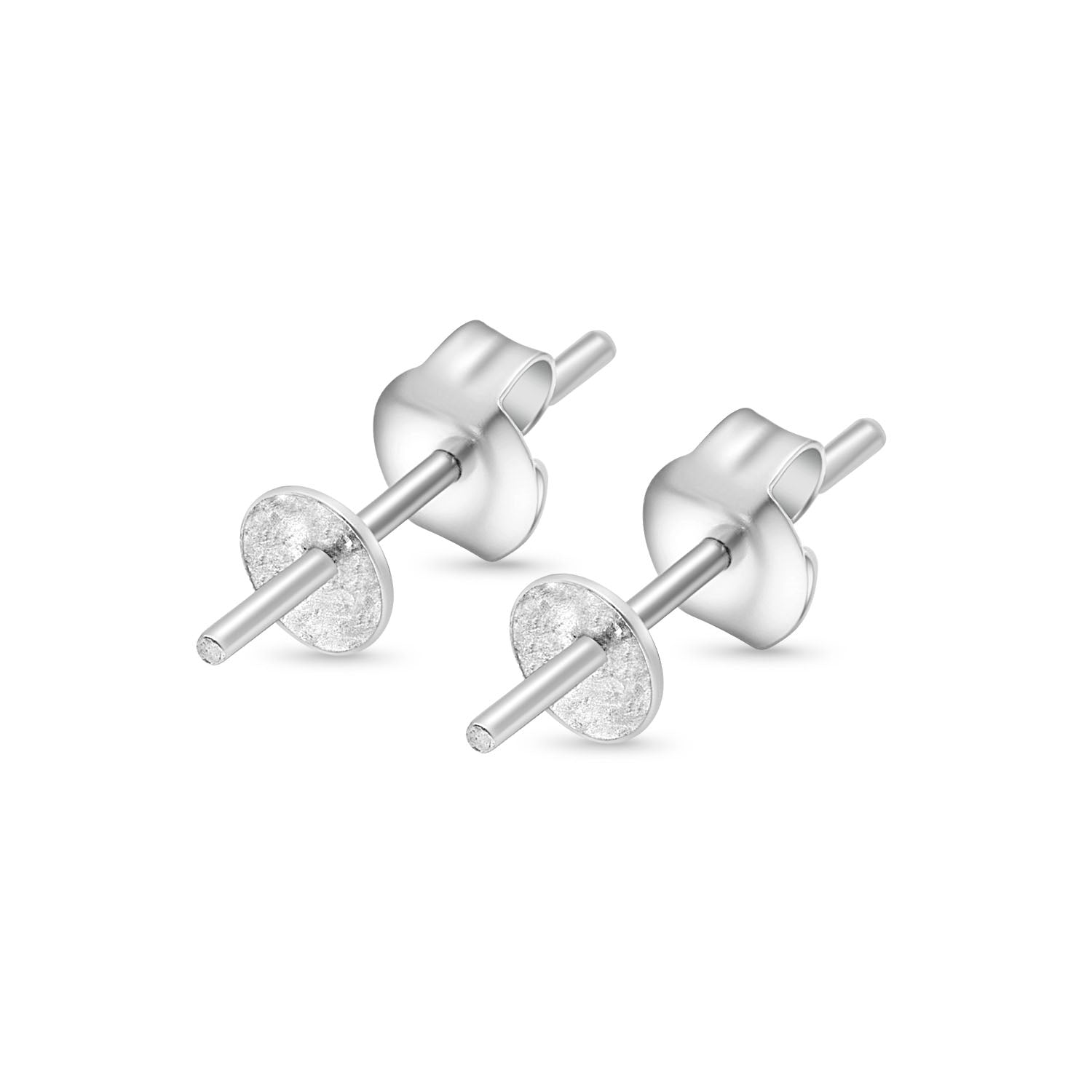Stud Earring Bails 925 Silver for Pearl SC24/SC24G