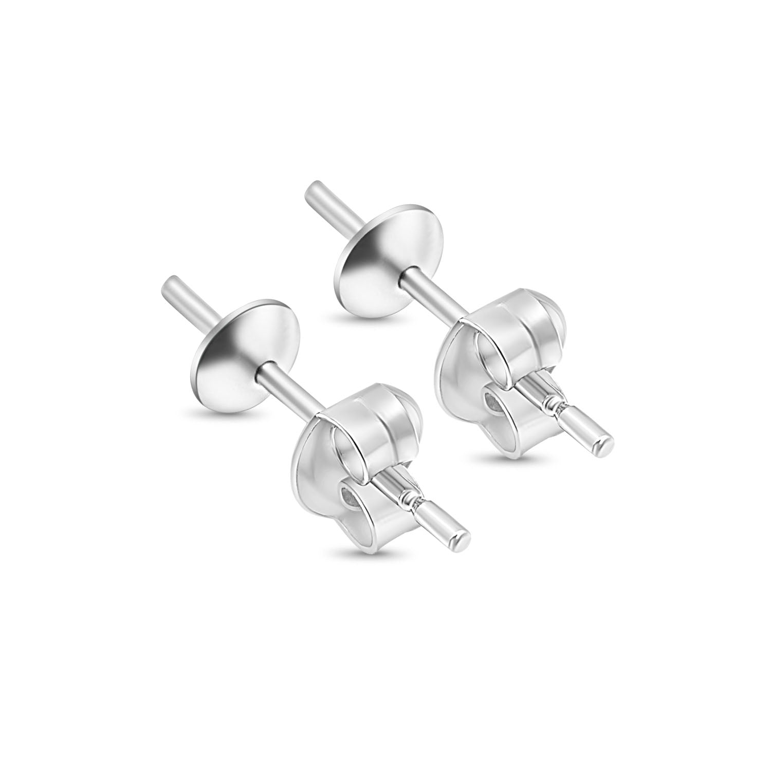 Stud Earring Bails 925 Silver for Pearl SC24/SC24G