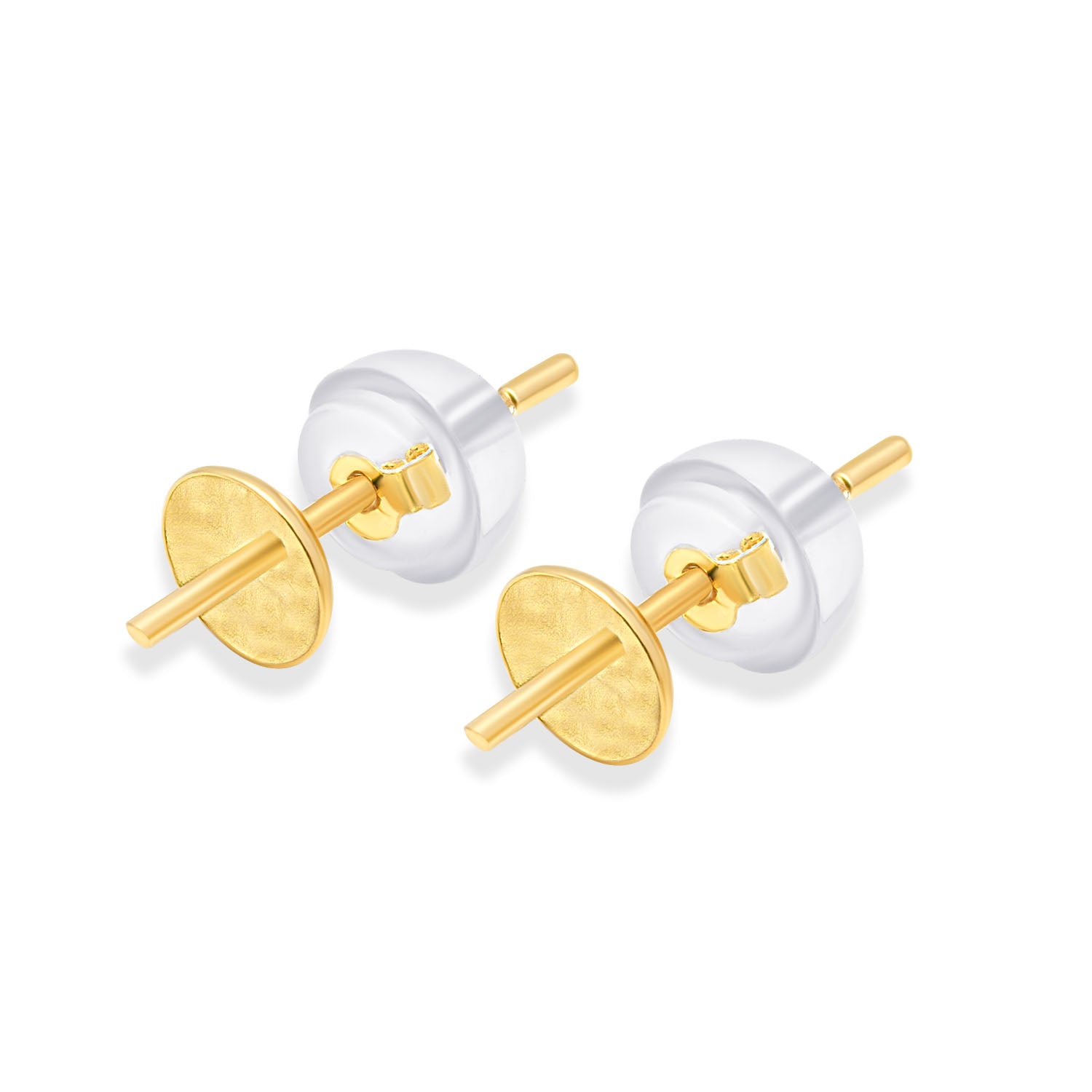 Stud Earring Bails 925 Silver for Pearl SC27