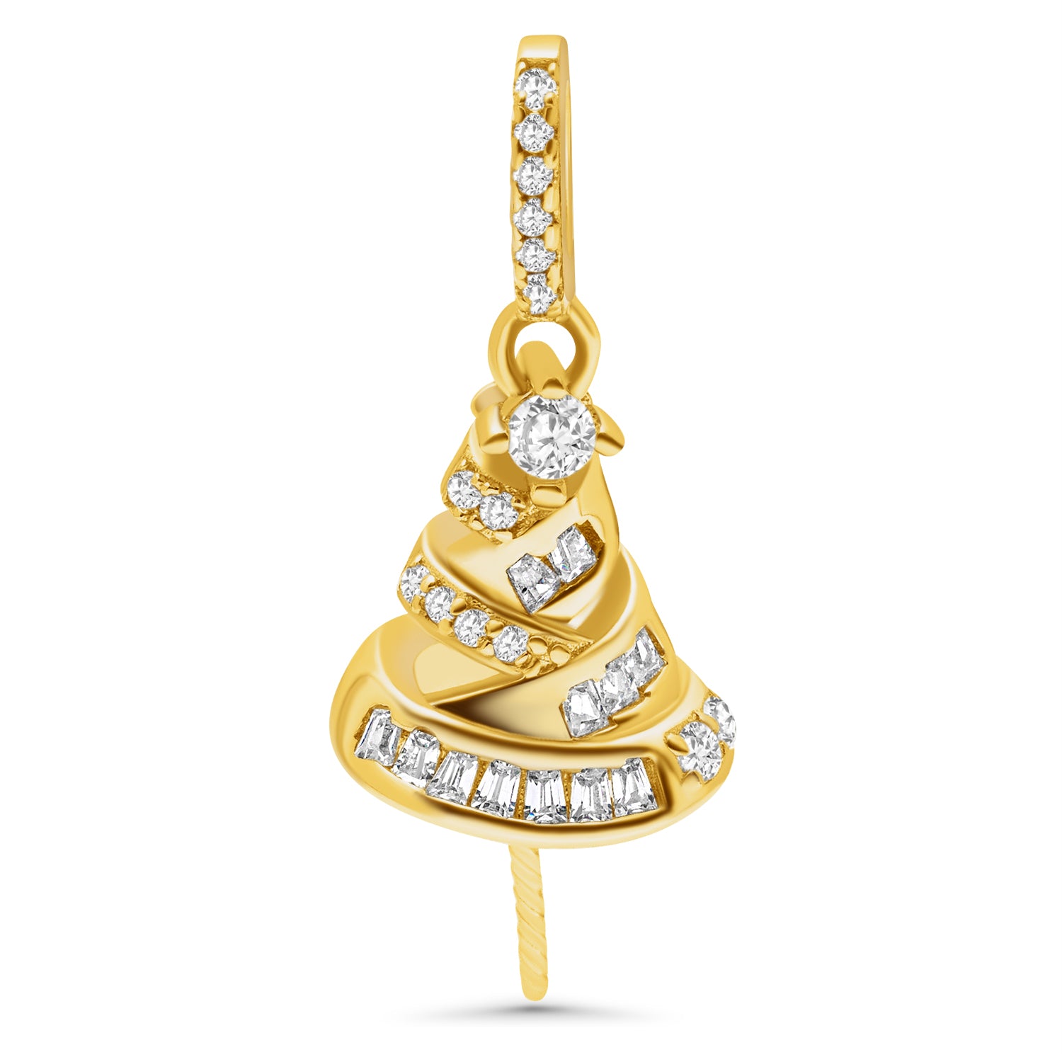 Pendant Clasps 925 Silver for pearl SC78