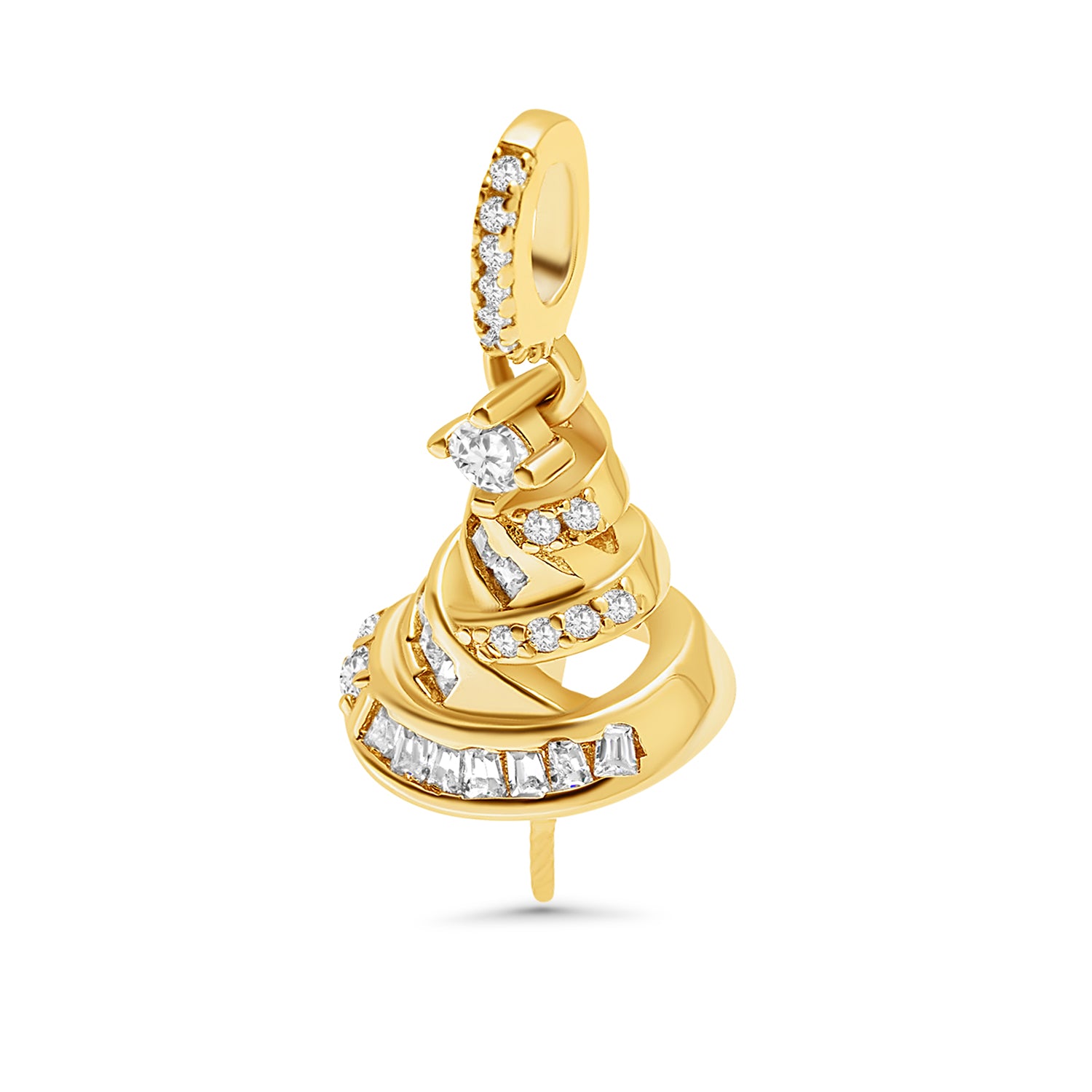 Pendant Clasps 925 Silver for pearl SC78