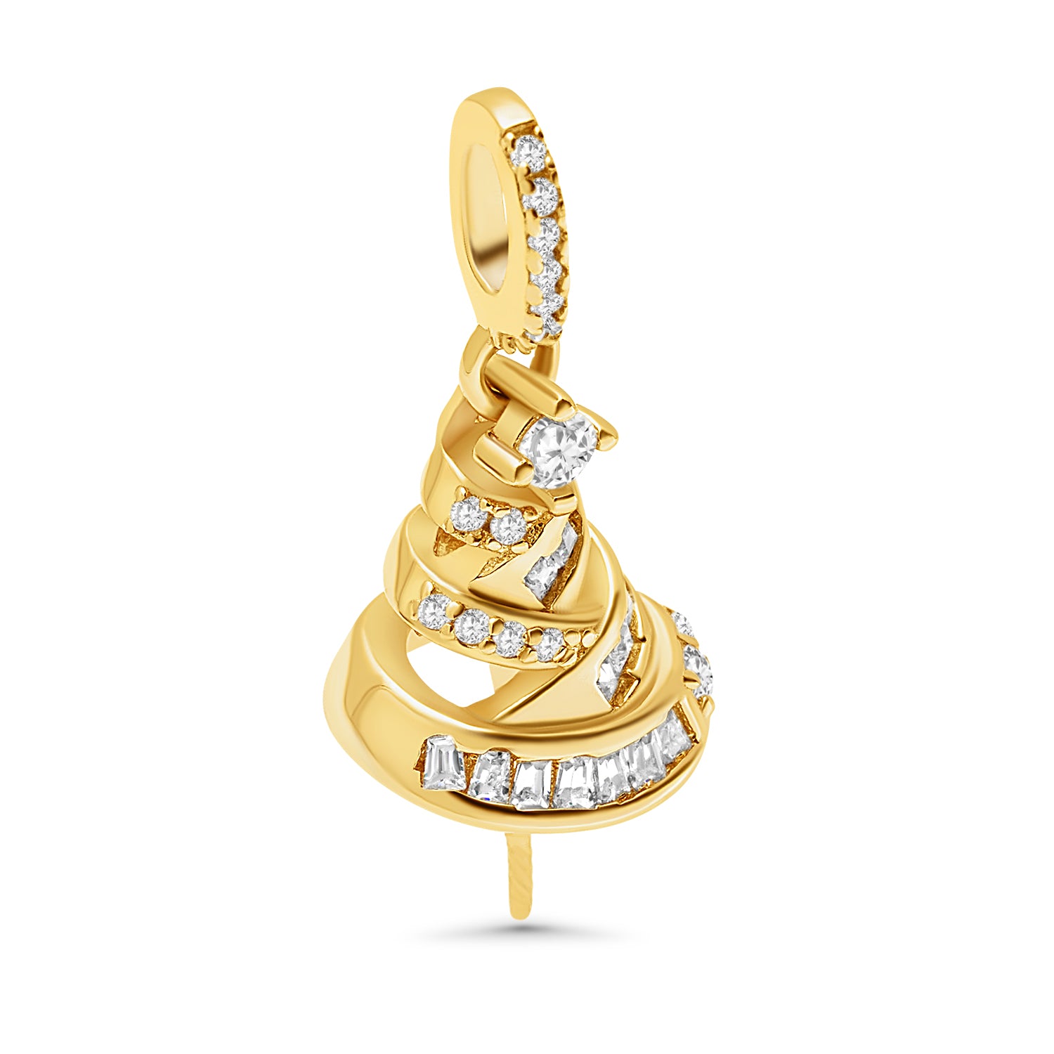 Pendant Clasps 925 Silver for pearl SC78