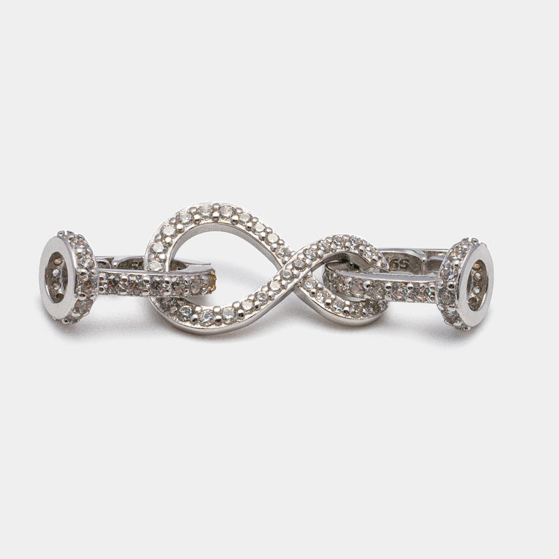"Infinity" Silver Claps for Bracelet/Necklace SC66