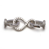 "Infinity" Silver Claps for Bracelet/Necklace SC-66