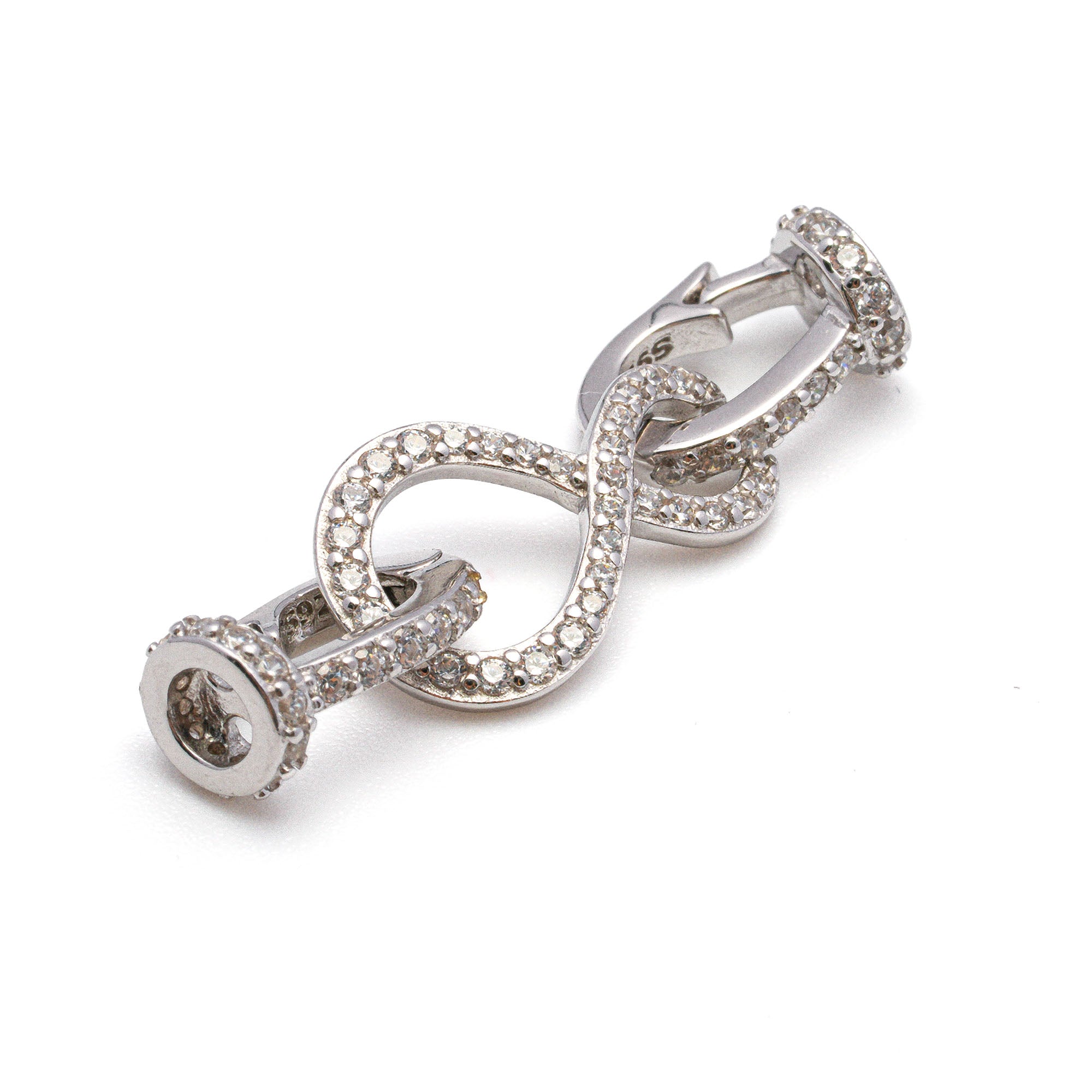 "Infinity" Silver Claps for Bracelet/Necklace SC66