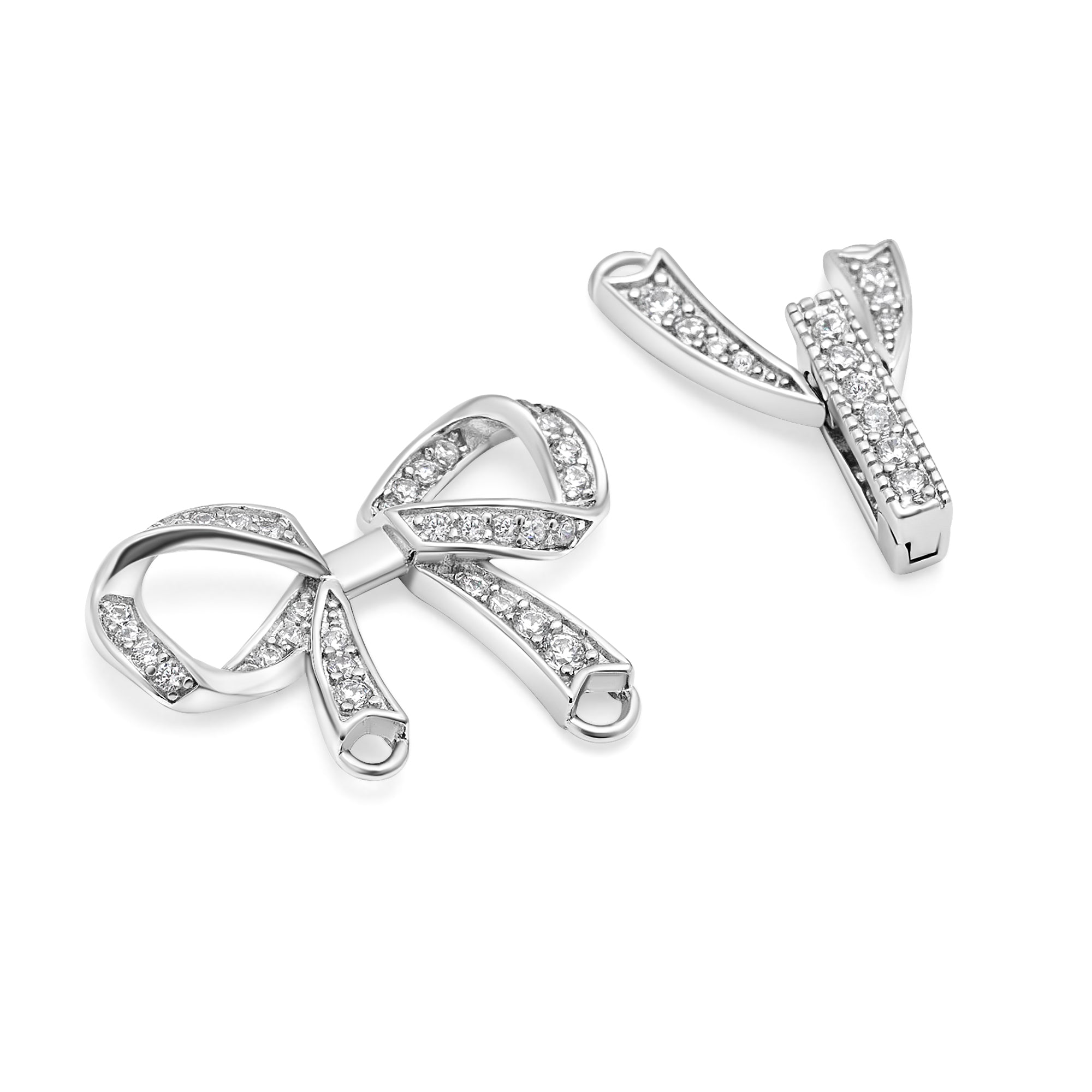 Double Strand Silver Claps for Bracelet/Necklace SC68