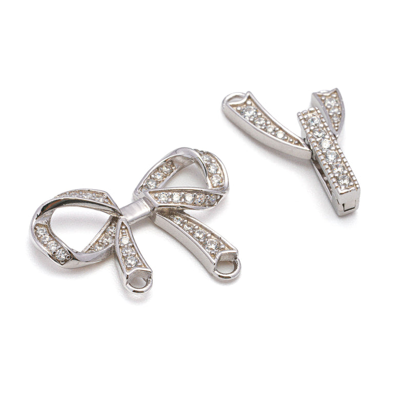 Double Strand Silver Claps for Bracelet/Necklace SC-68