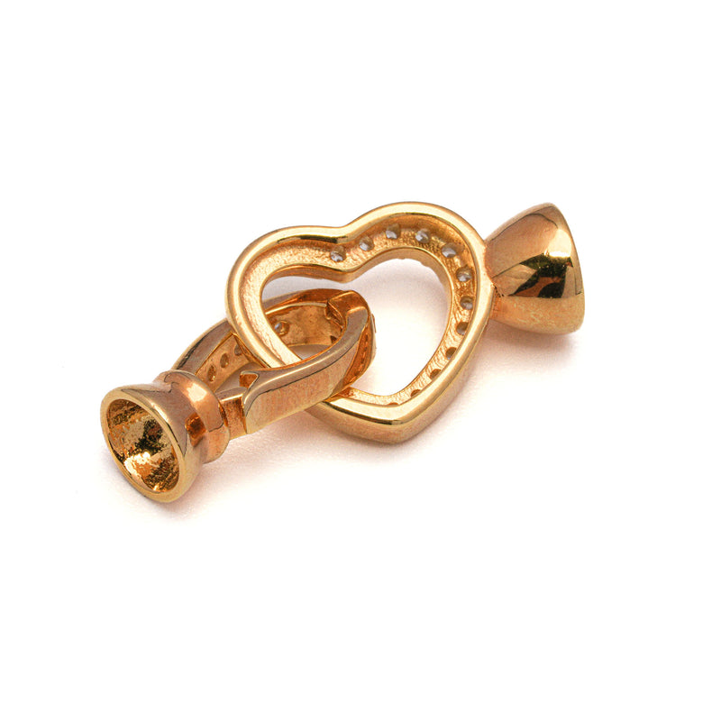 Silver Clasps "Heart Shape" for Bracelet/Necklace SC-50