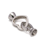 Silver Clasps "Heart Shape" for Bracelet/Necklace SC-50