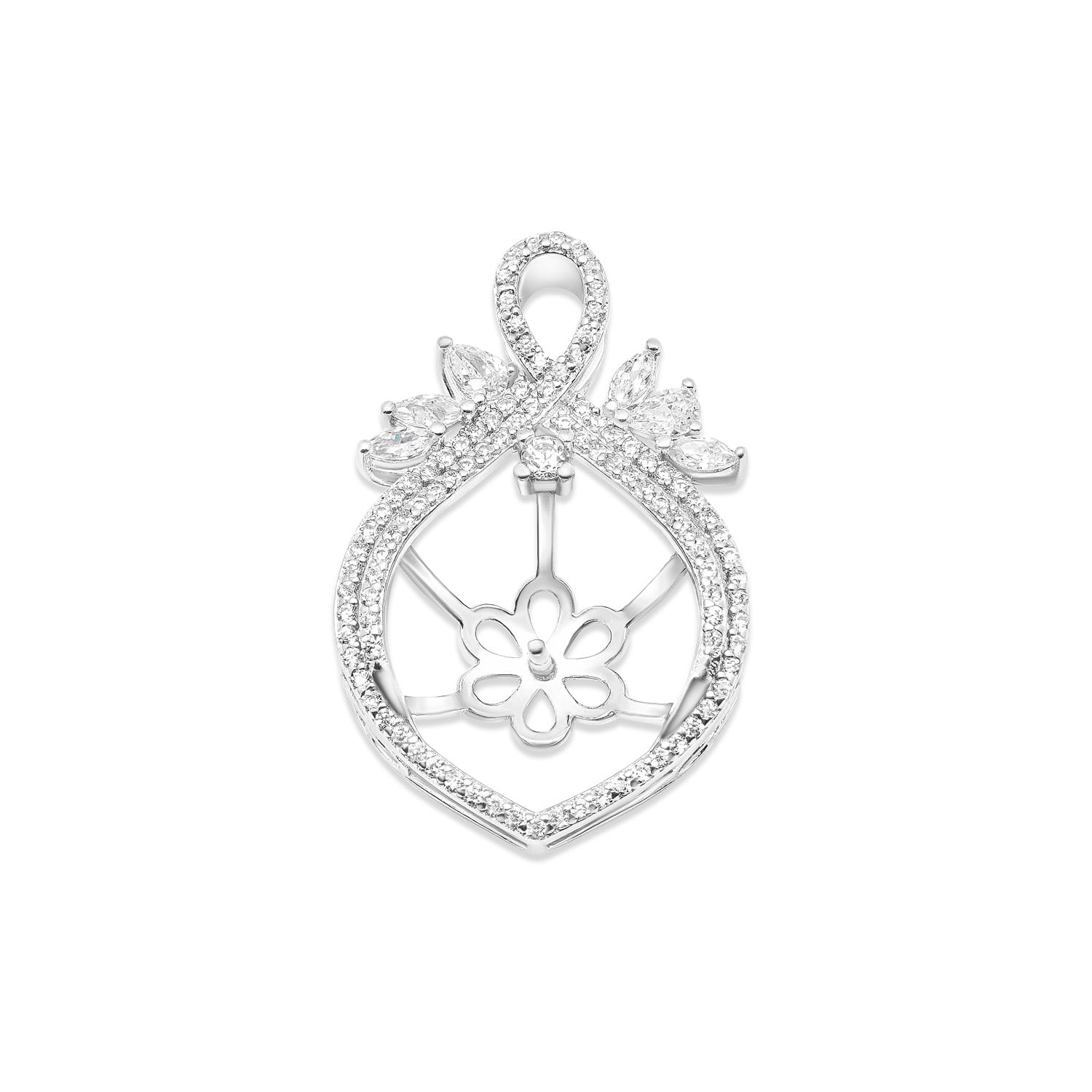 Pendant Clasps 925 Silver for pearl SC115