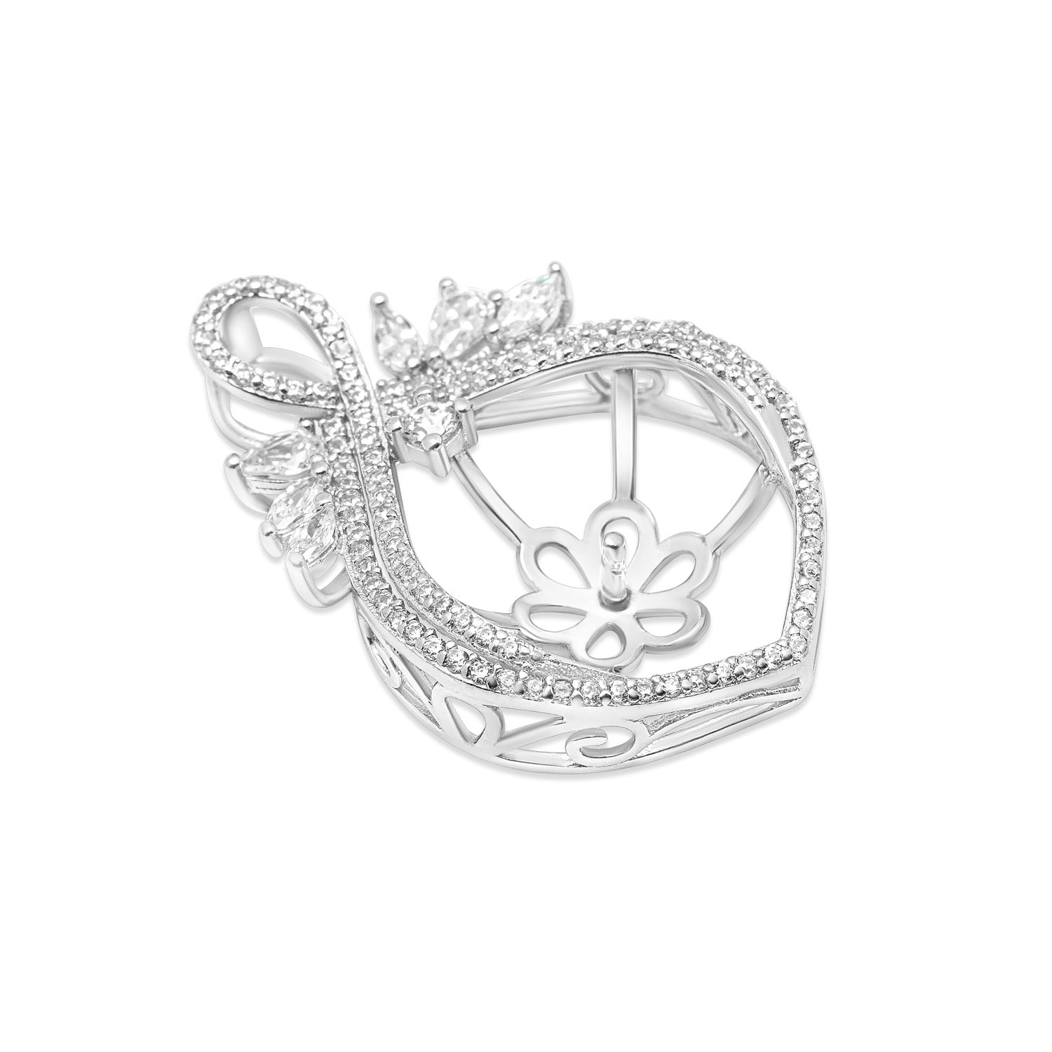 Pendant Clasps 925 Silver for pearl SC115