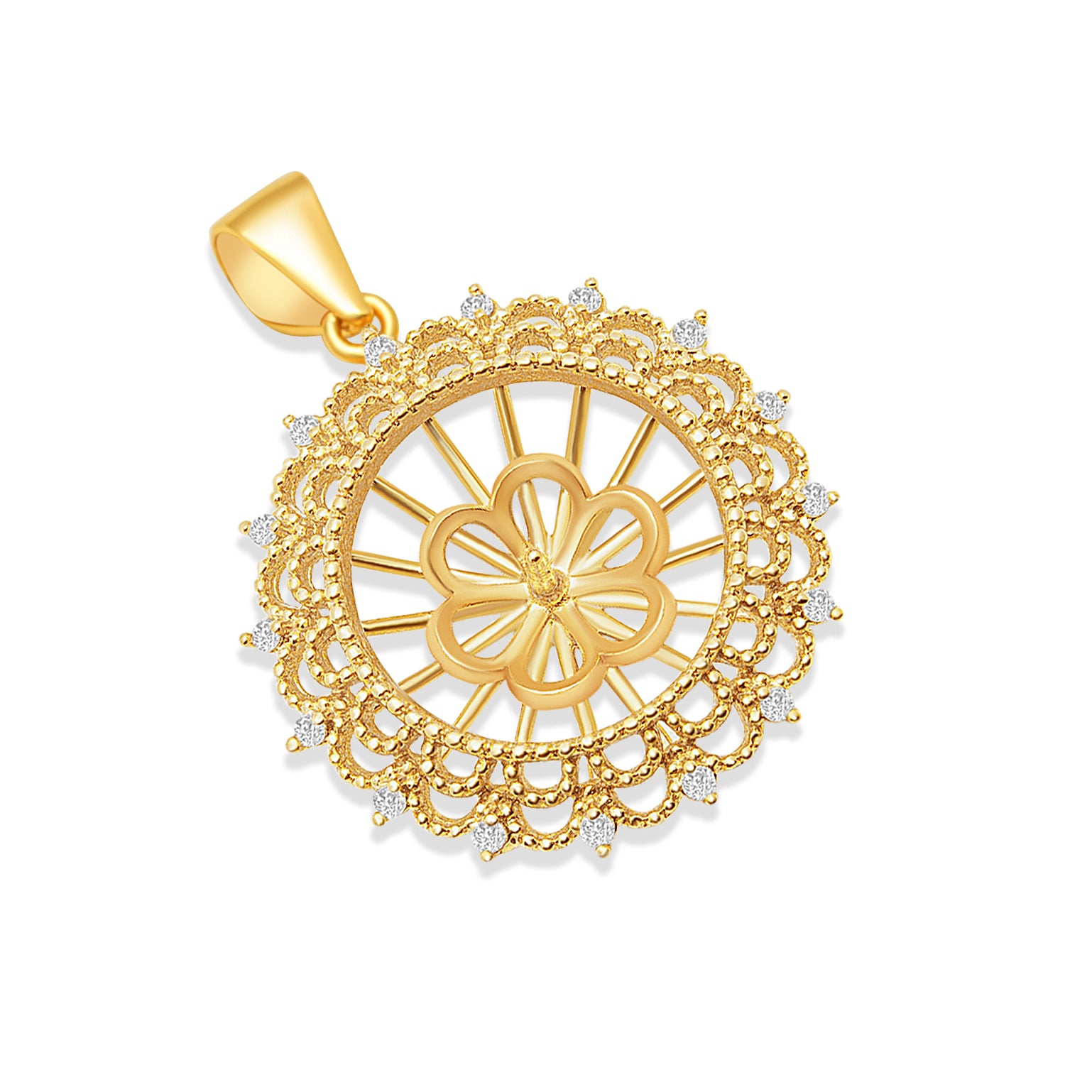 Pendant Clasps 925 Silver for pearl SC112