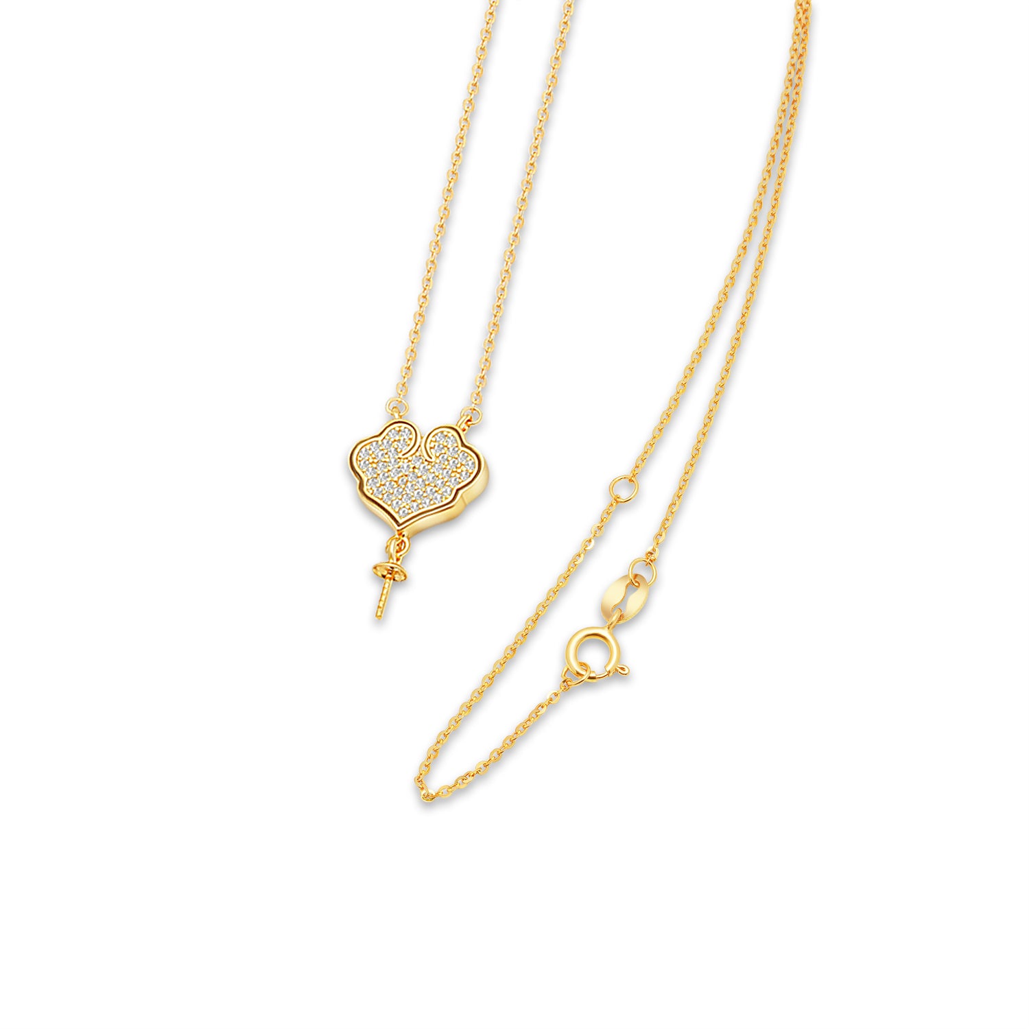 Pendant Chain 925 Silver for pearl SC124
