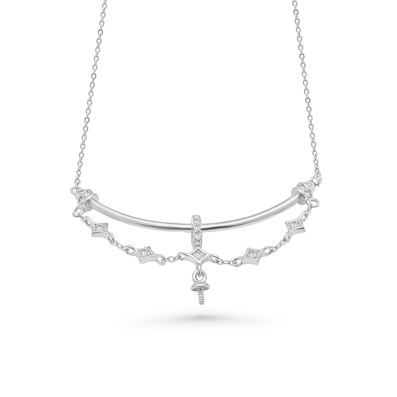 Pendant Chain 925 Silver for pearl SC122