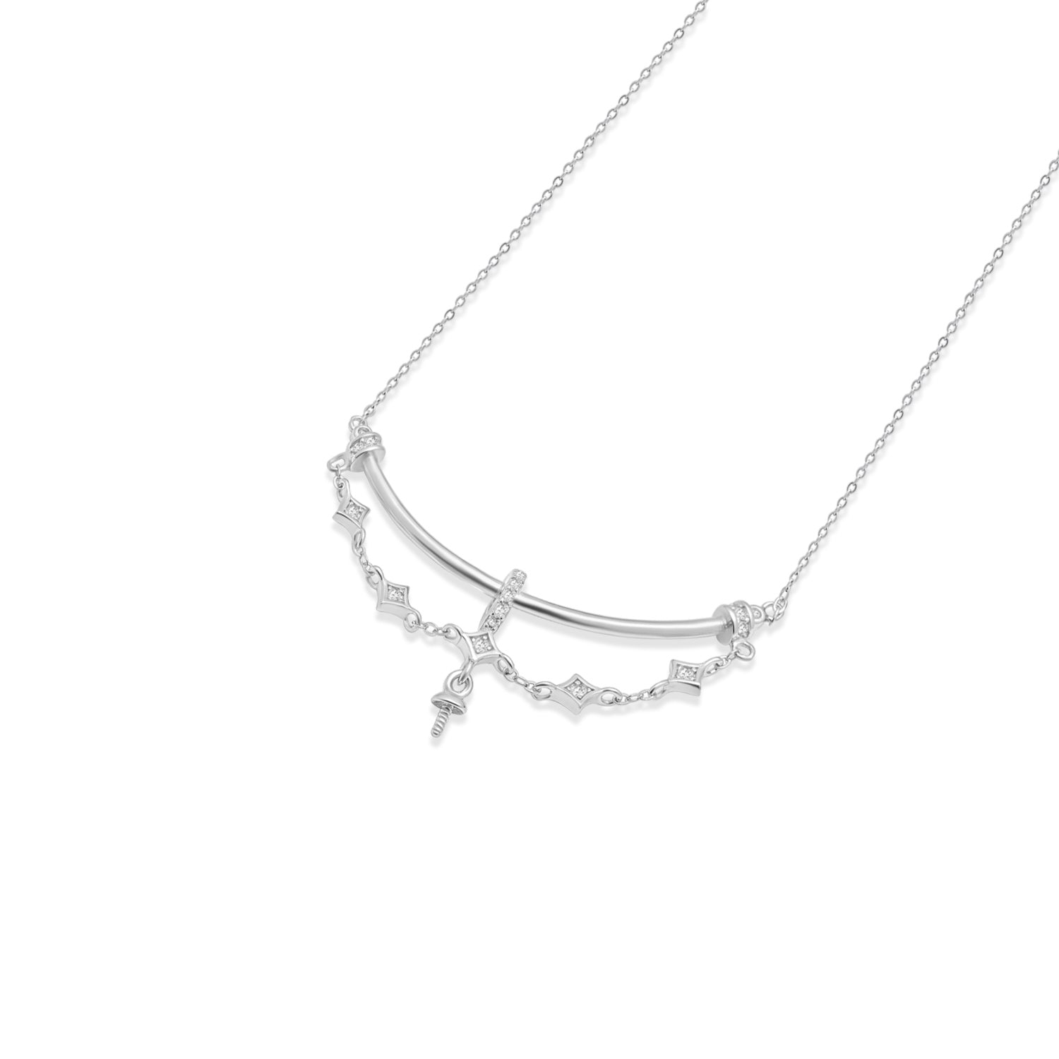Pendant Chain 925 Silver for pearl SC122