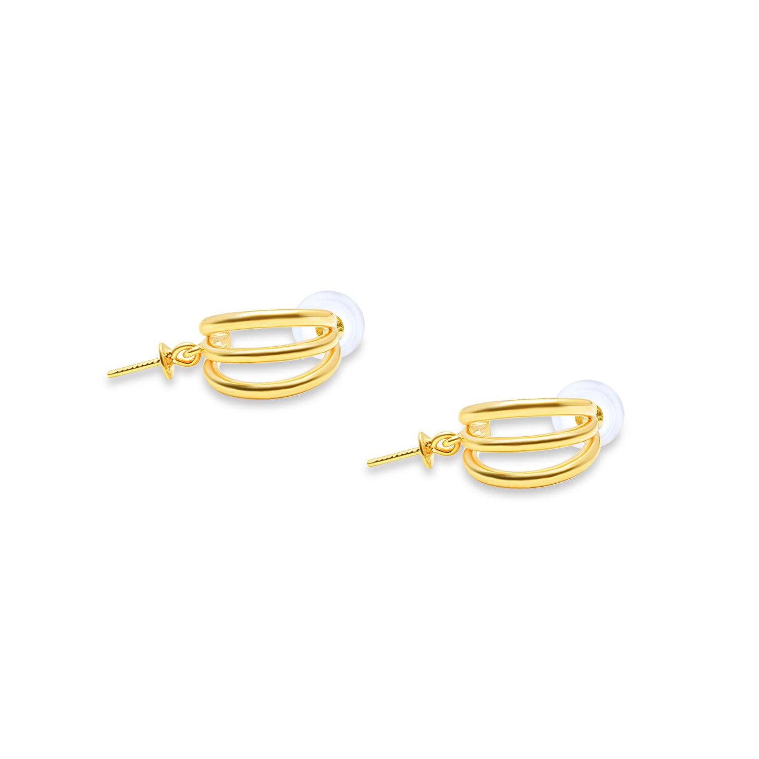 Dangle Earring Bails 925 Silver for Pearl SC97