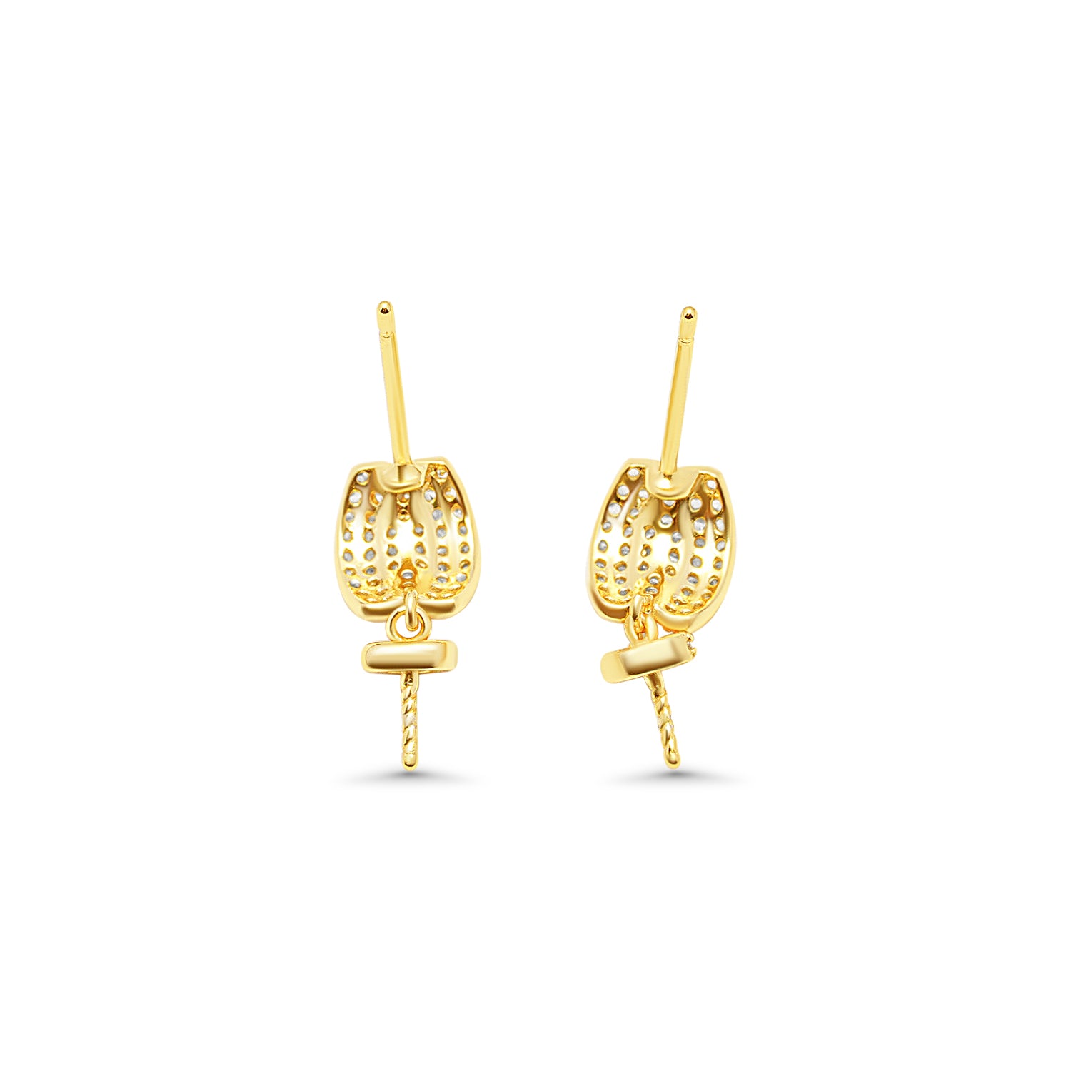 Dangle Earring Bails 925 Silver for Pearl SC98