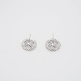 925 Silver RH Floral Earrings Studs SC101