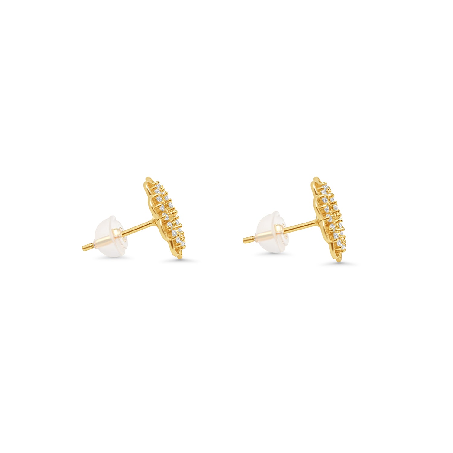 Stud Earring Bails 925 Silver for Pearl SC102
