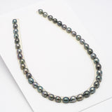 41pcs Mix 8-9mm - SB AAA/AA Quality Tahitian Pearl Necklace NL1273 HL1