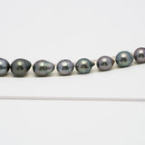 41pcs Mix 8-9mm - SB AAA/AA Quality Tahitian Pearl Necklace NL1273 HL1