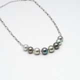 "Youthful" Design Tahitian Pearl Necklace Jewelry NL1077