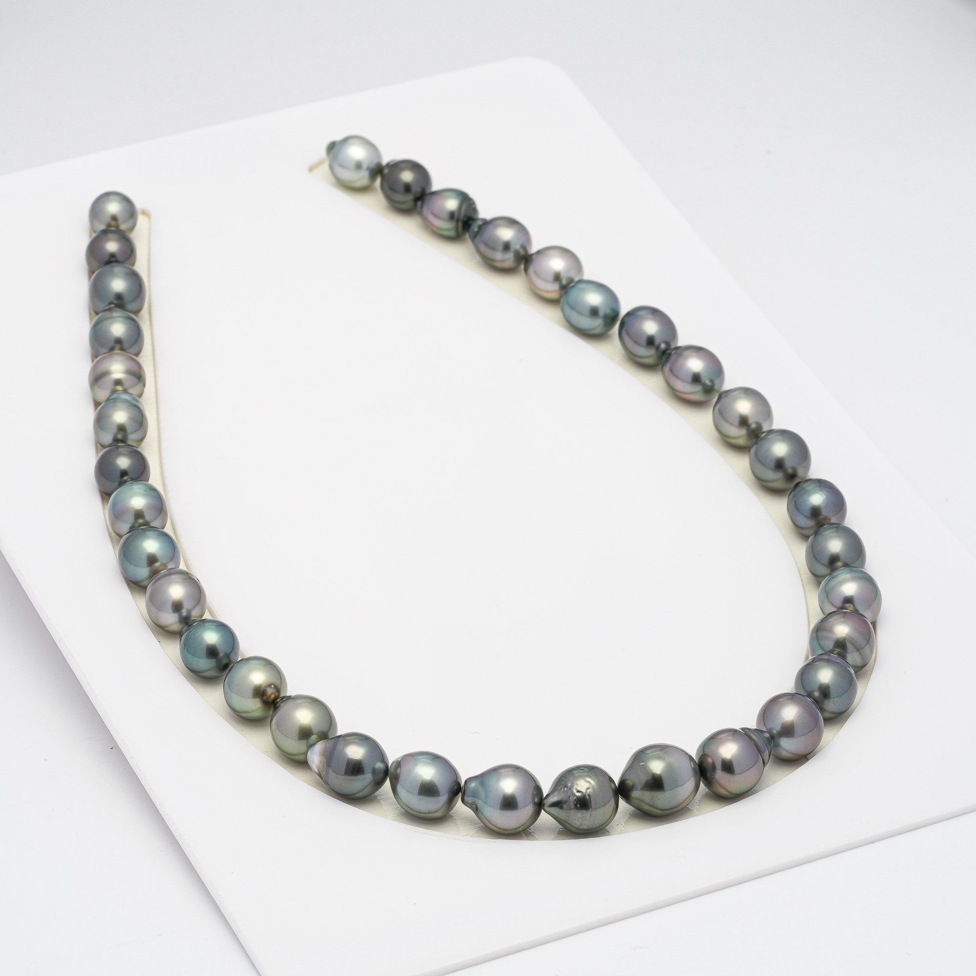 35pcs Mix 9-11mm - SB AAA/AA Quality Tahitian Pearl Necklace NL1276 HL1