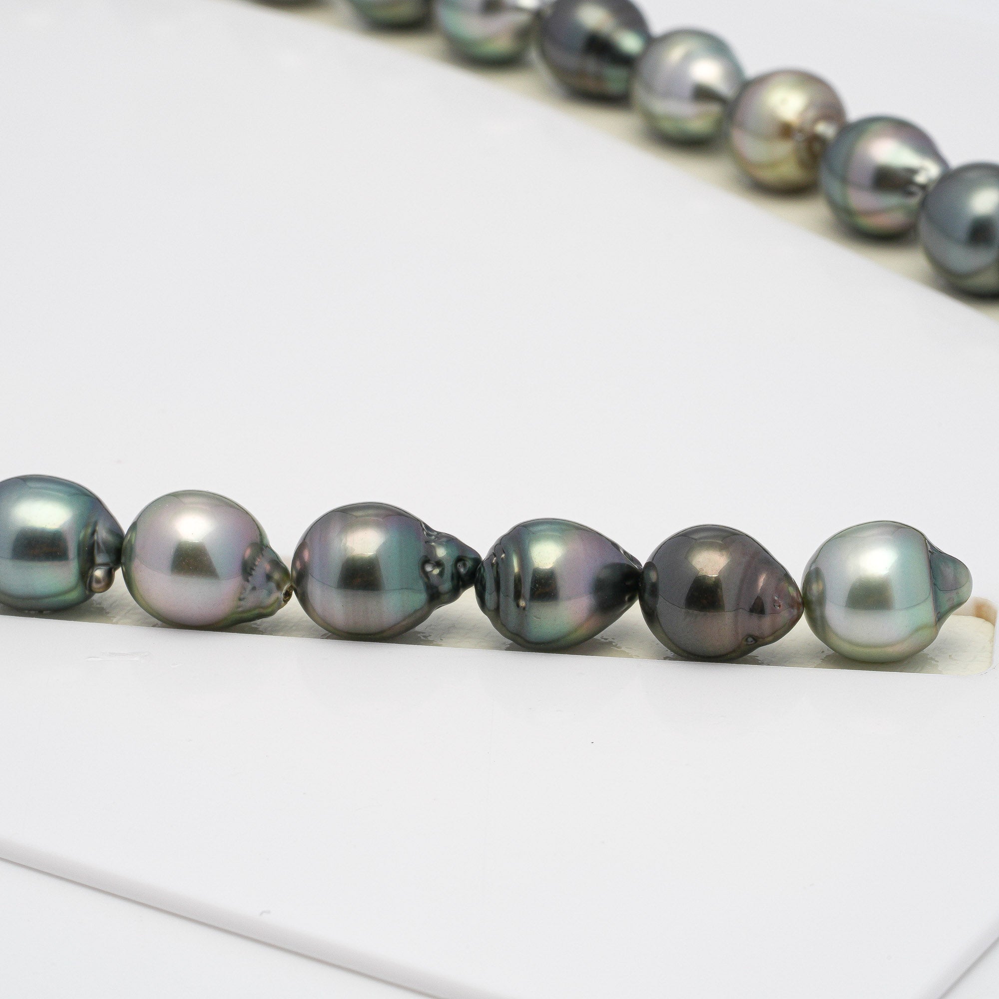 35pcs Mix 9-11mm - SB AAA/AA Quality Tahitian Pearl Necklace NL1276 HL1