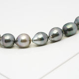 32pcs Light 9-11mm - SB AAA/AA Quality Tahitian Pearl Necklace NL1275 HL1