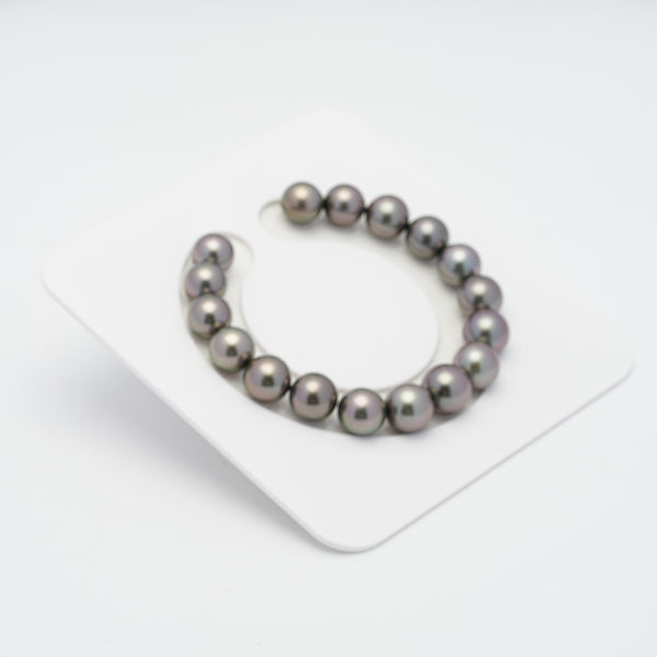 17pcs Cherry 9-11mm - RSR AAA Quality Tahitian Pearl Bracelet BR1703 NG18