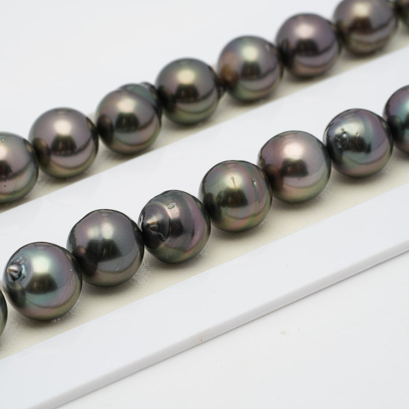 45pcs Cherry 8-10mm - SB AA/AAA Quality Tahitian Pearl Necklace NL1284 HL1