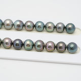 46pcs Multicolor 9-11mm - SB/NR AA/A Quality Tahitian Pearl Necklace NL1277